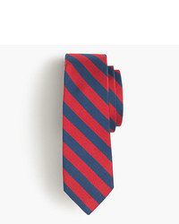 Cravate à rayures horizontales rouge