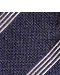 Cravate à rayures verticales bleu marine Tom Ford