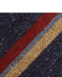 Cravate à rayures verticales bleu marine Turnbull & Asser