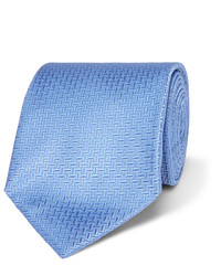 Cravate à rayures verticales gris foncé Hugo Boss