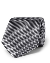 Cravate à rayures verticales gris foncé Hugo Boss