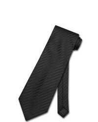 Cravate à rayures verticales noire