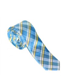 Cravate blanc et bleu