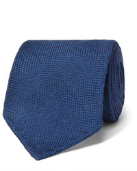 Cravate bleu marine Drake's