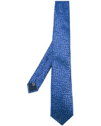 Cravate bleue Lanvin