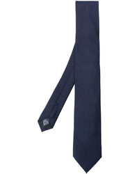 Cravate brodée bleu marine Dolce & Gabbana
