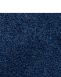 Cravate en laine bleu marine Lardini