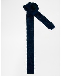 Cravate en laine bleu marine Asos