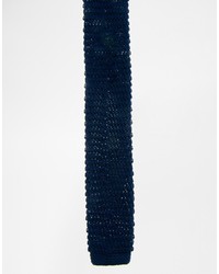 Cravate en laine bleu marine Asos