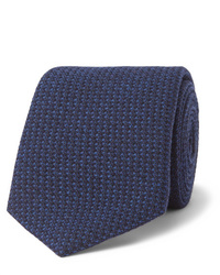 Cravate en laine bleu marine Richard James