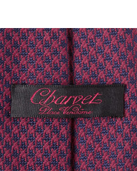 Cravate en laine bordeaux Charvet