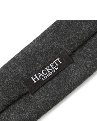 Cravate en laine gris foncé Hackett