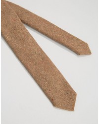 Cravate en laine marron clair Asos
