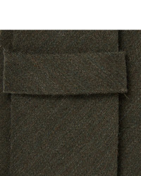 Cravate en laine olive Givenchy