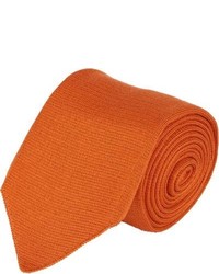 Cravate en laine orange