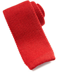 Cravate en laine rouge