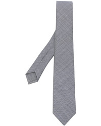 Cravate en laine tressée grise Eleventy