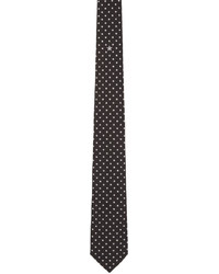 Cravate en soie à étoiles noire Givenchy