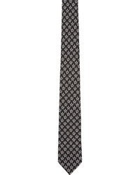 Cravate en soie à étoiles noire Givenchy