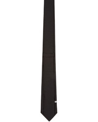 Cravate en soie à rayures horizontales noire Givenchy