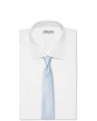 Cravate en soie bleu clair Charvet