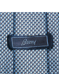 Cravate en soie bleu clair Brioni
