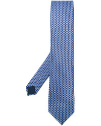 Cravate en soie bleu clair Lanvin