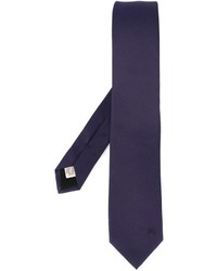 Cravate en soie bleu marine Burberry
