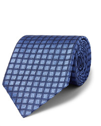Cravate en soie bleu marine Charvet