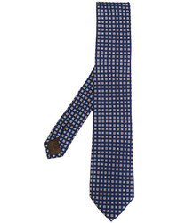 Cravate en soie bleu marine Church's