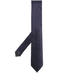 Cravate en soie bleu marine Dolce & Gabbana