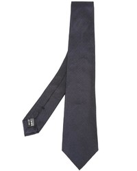 Cravate en soie bleu marine Giorgio Armani