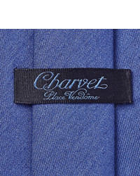 Cravate en soie bleue Charvet