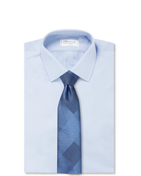 Cravate en soie bleue Turnbull & Asser