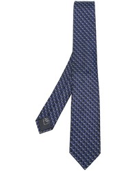 Cravate en soie bleue Brioni