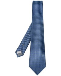 Cravate en soie bleue Canali