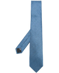 Cravate en soie bleue Cerruti