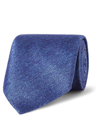 Cravate en soie bleue Charvet