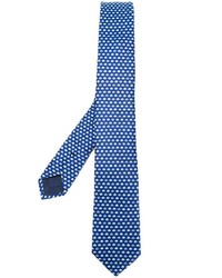 Cravate en soie bleue Ermenegildo Zegna