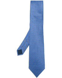 Cravate en soie bleue Lanvin