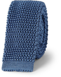 Cravate en soie en tricot