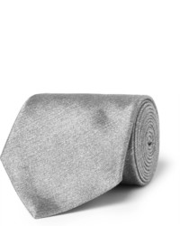 Cravate en soie grise Charvet