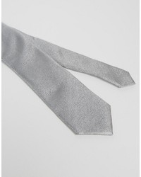 Cravate en soie grise Asos