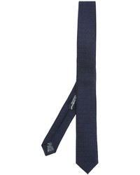 Cravate en soie imprimée bleu marine Dolce & Gabbana