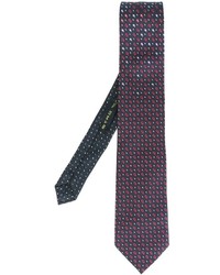 Cravate en soie imprimée bleu marine Etro