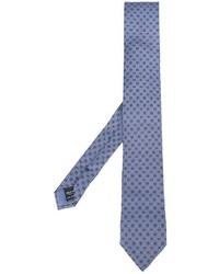 Cravate en soie imprimée bleue Dolce & Gabbana