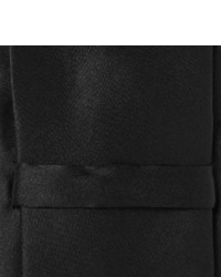 Cravate en soie noire Alexander McQueen