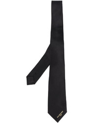 Cravate en soie noire Balenciaga