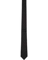 Cravate en soie noire Givenchy