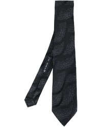 Cravate en soie noire Etro